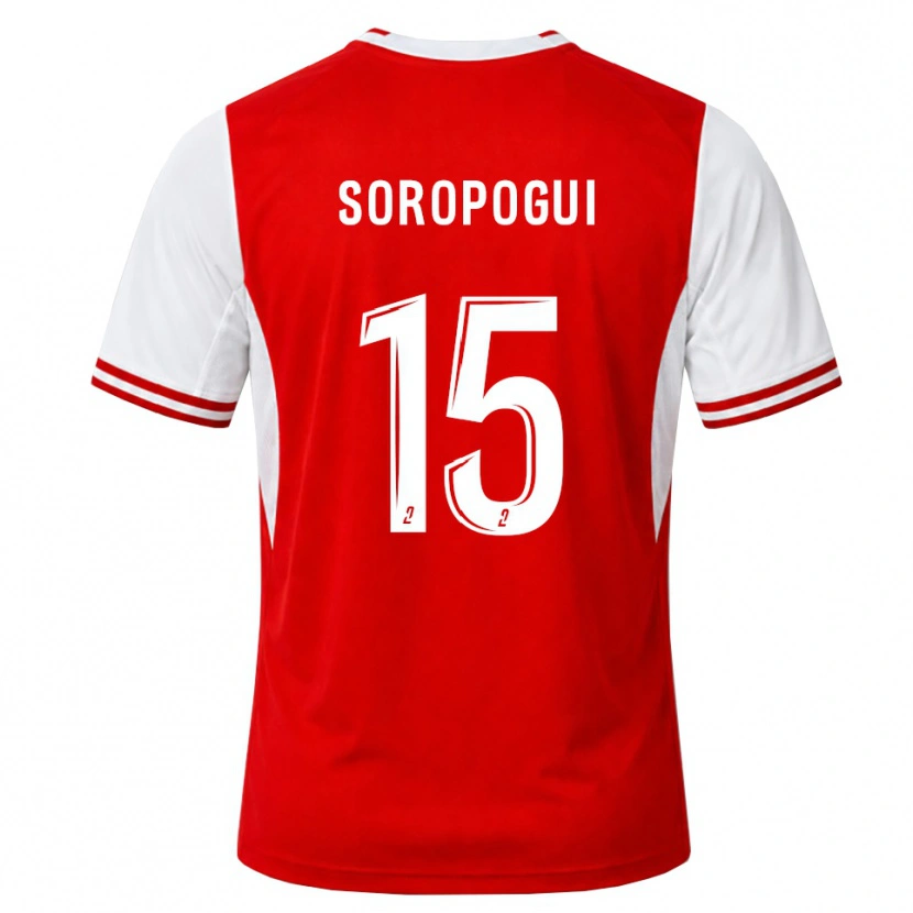Danxen Hombre Camiseta Yanis Soropogui #15 Rojo Blanco 1ª Equipación 2026/27 La Camisa México