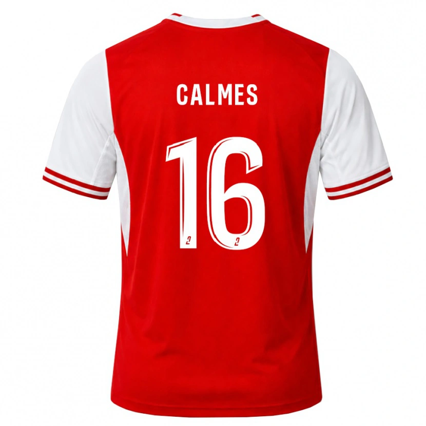 Danxen Hombre Camiseta Alexandre Calmes #16 Rojo Blanco 1ª Equipación 2026/27 La Camisa México