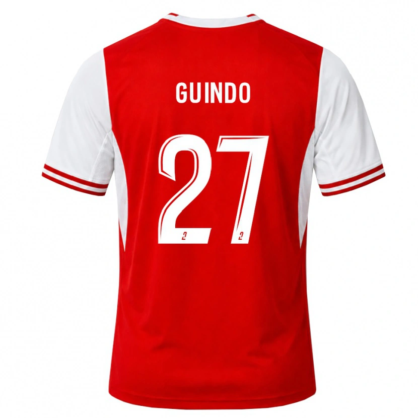 Danxen Hombre Camiseta Daouda Guindo #27 Rojo Blanco 1ª Equipación 2026/27 La Camisa México