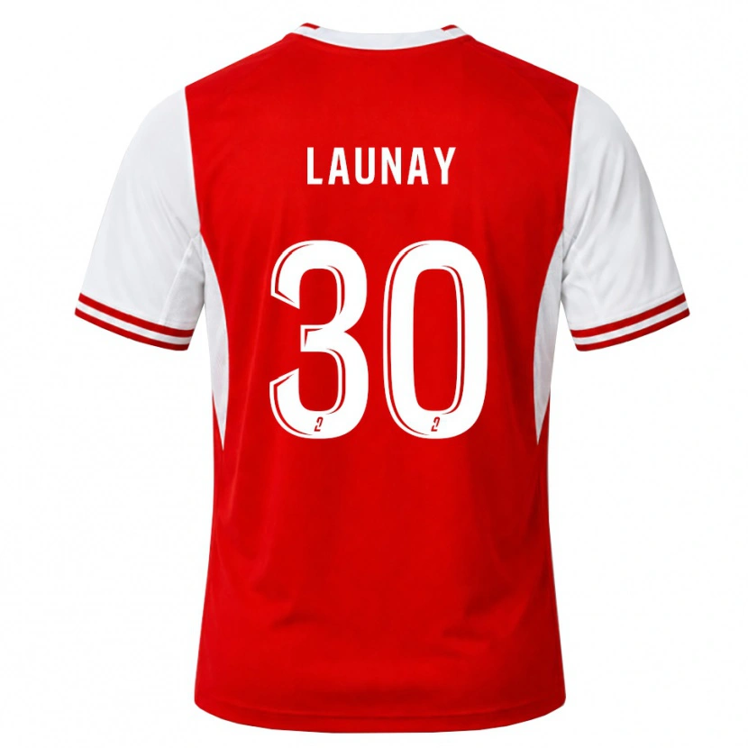 Danxen Hombre Camiseta Elisa Launay #30 Rojo Blanco 1ª Equipación 2026/27 La Camisa México