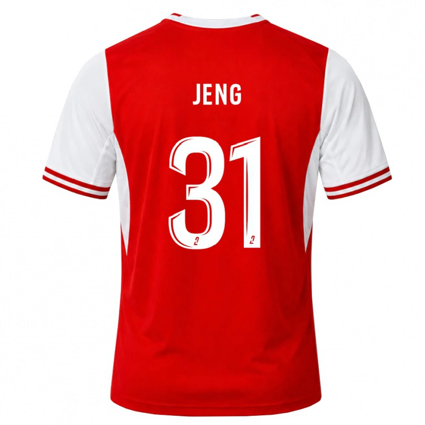 Danxen Hombre Camiseta Malcolm Jeng #31 Rojo Blanco 1ª Equipación 2026/27 La Camisa México
