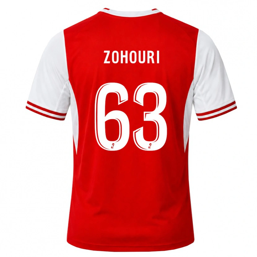 Danxen Hombre Camiseta Armel Zohouri #63 Rojo Blanco 1ª Equipación 2026/27 La Camisa México