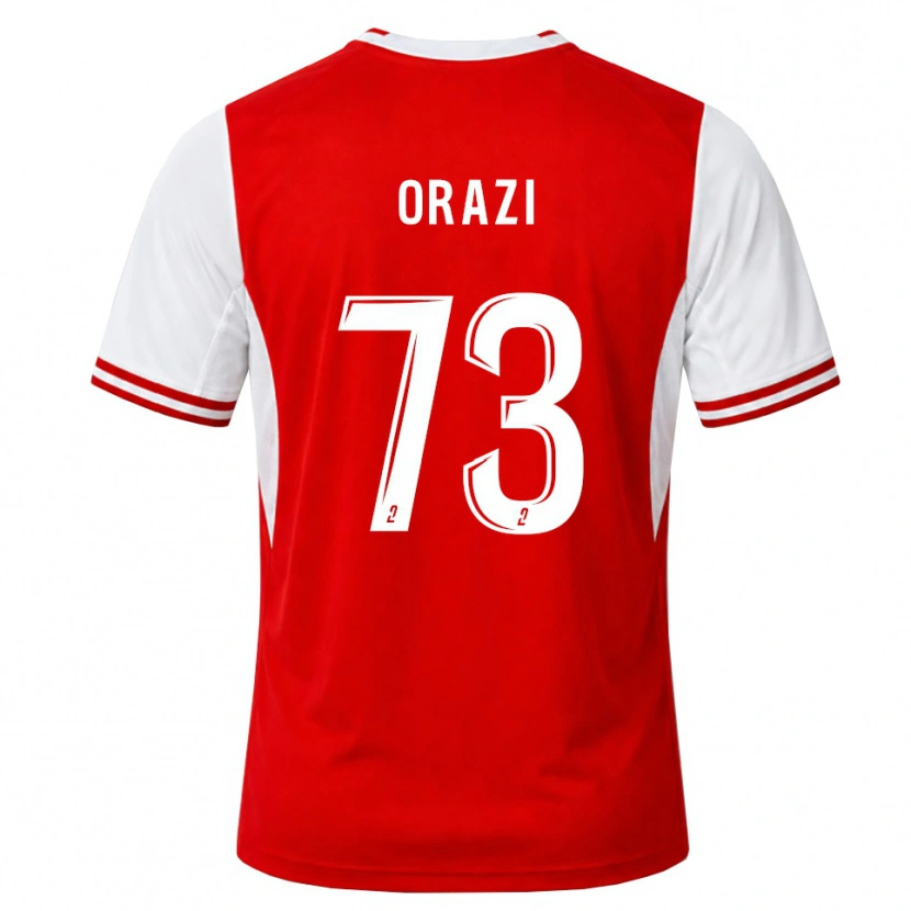 Danxen Hombre Camiseta Ike Orazi #73 Rojo Blanco 1ª Equipación 2026/27 La Camisa México