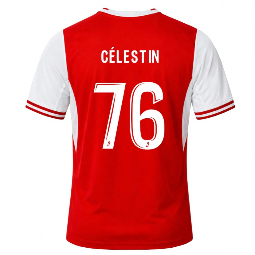 Danxen Hombre Camiseta Jean-Philippe Célestin #76 Rojo Blanco 1ª Equipación 2026/27 La Camisa México