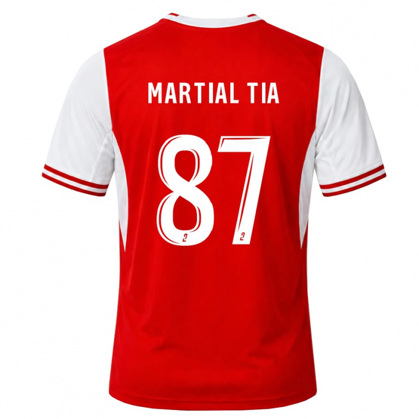 Danxen Hombre Camiseta Martial Tia #87 Rojo Blanco 1ª Equipación 2026/27 La Camisa México