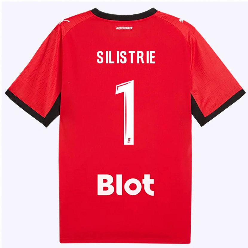 Danxen Hombre Camiseta Mathys Silistrie #1 Rojo Negro Blanco 1ª Equipación 2026/27 La Camisa México