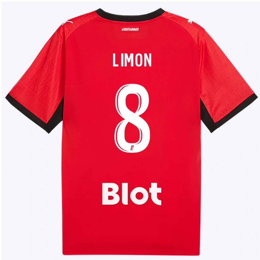 Danxen Hombre Camiseta Paolo Limon #8 Rojo Negro Blanco 1ª Equipación 2026/27 La Camisa México