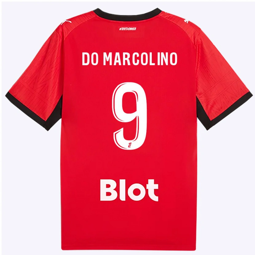 Danxen Hombre Camiseta Alan Do Marcolino #9 Rojo Negro Blanco 1ª Equipación 2026/27 La Camisa México