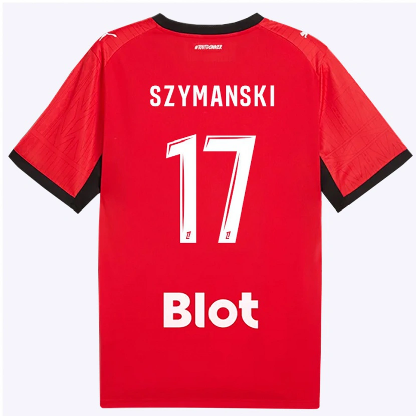 Danxen Hombre Camiseta Sebastian Szymanski #17 Rojo Negro Blanco 1ª Equipación 2026/27 La Camisa México