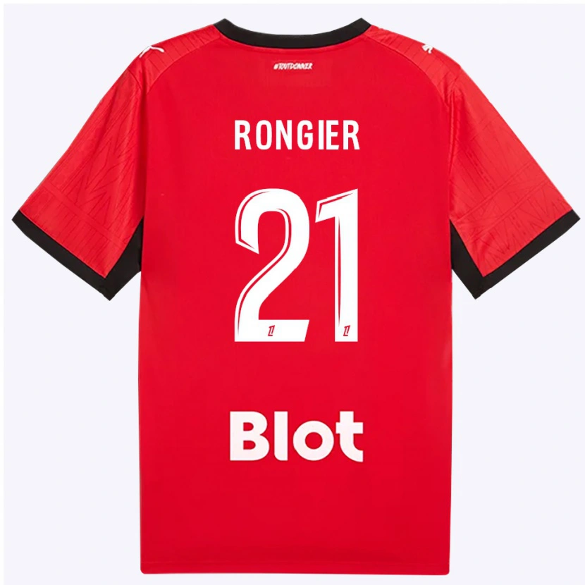Danxen Hombre Camiseta Valentin Rongier #21 Rojo Negro Blanco 1ª Equipación 2026/27 La Camisa México