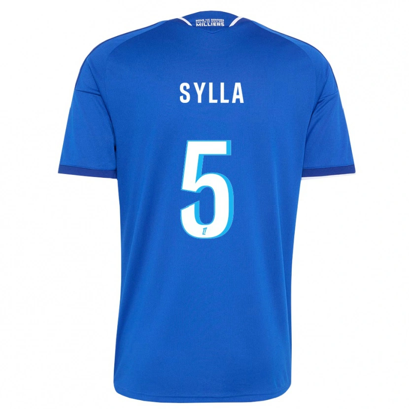 Danxen Hombre Camiseta Abakar Sylla #5 Azul Real Blanco 1ª Equipación 2026/27 La Camisa México