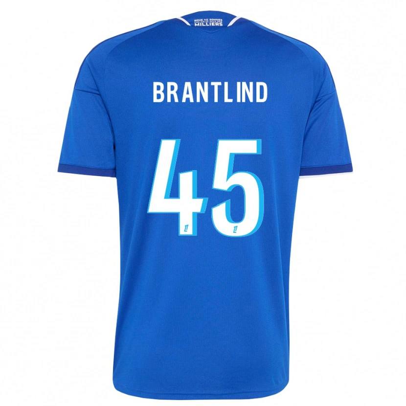 Danxen Hombre Camiseta Benjamin Brantlind #45 Azul Real Blanco 1ª Equipación 2026/27 La Camisa México