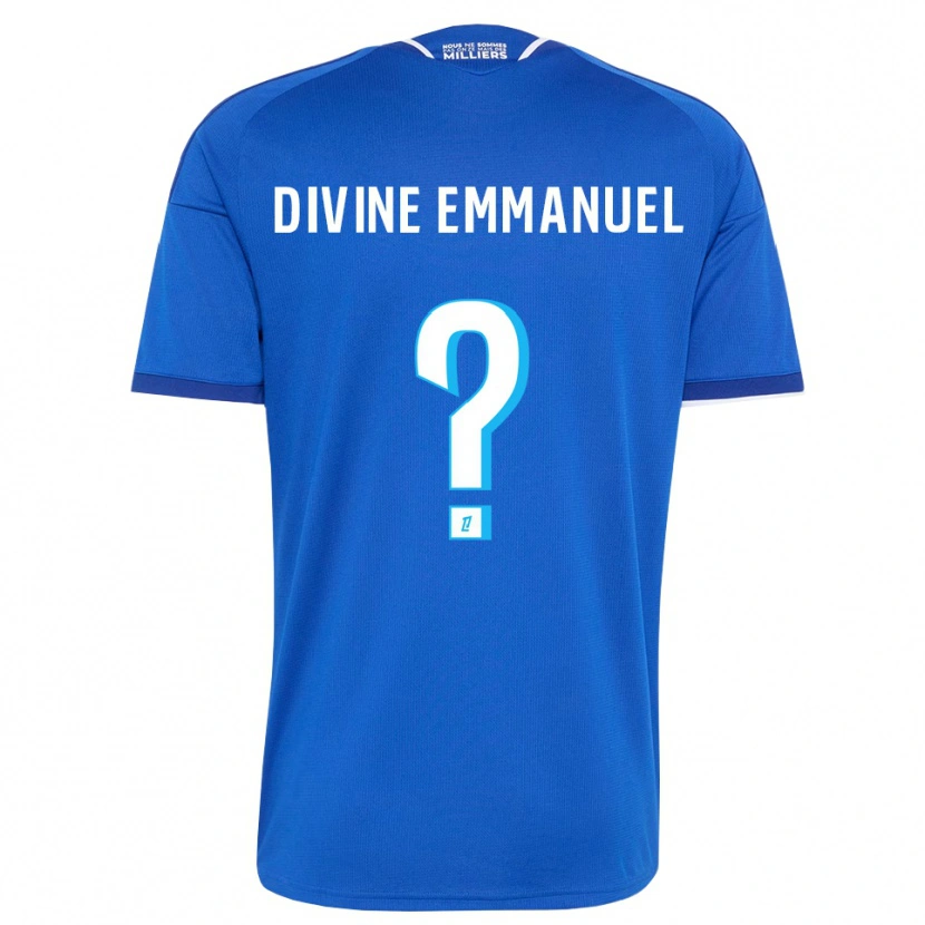 Danxen Hombre Camiseta Victor Divine Emmanuel #0 Azul Real Blanco 1ª Equipación 2026/27 La Camisa México