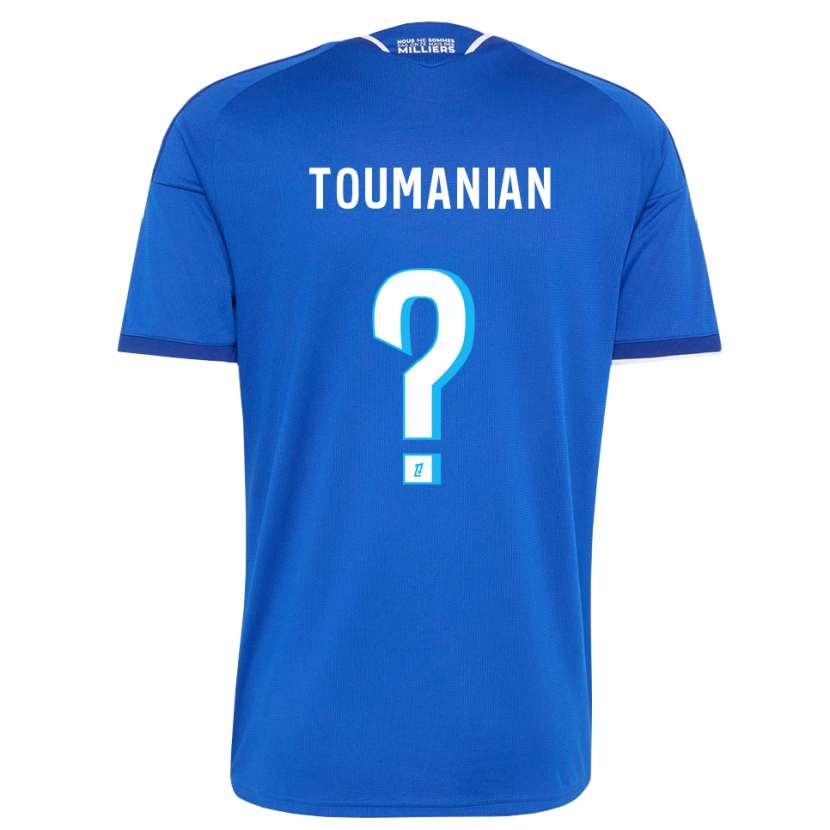 Danxen Hombre Camiseta Anthony Toumanian #0 Azul Real Blanco 1ª Equipación 2026/27 La Camisa México