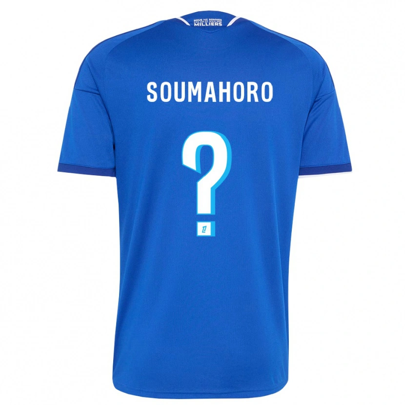 Danxen Hombre Camiseta Mohamed Soumahoro #0 Azul Real Blanco 1ª Equipación 2026/27 La Camisa México