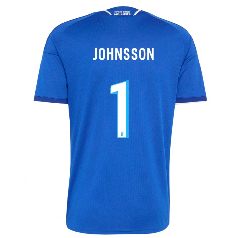 Danxen Hombre Camiseta Karl-Johan Johnsson #1 Azul Real Blanco 1ª Equipación 2026/27 La Camisa México