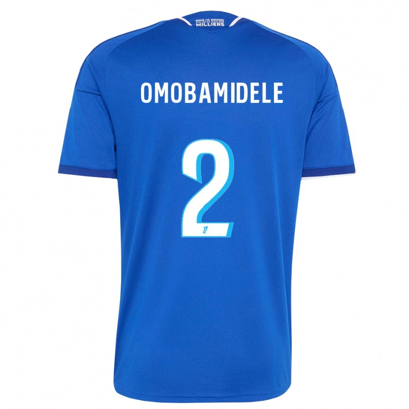 Danxen Hombre Camiseta Andrew Omobamidele #2 Azul Real Blanco 1ª Equipación 2026/27 La Camisa México