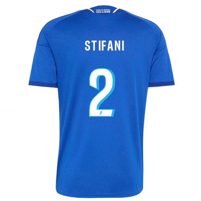 Danxen Hombre Camiseta Nolaan Stifani #2 Azul Real Blanco 1ª Equipación 2026/27 La Camisa México