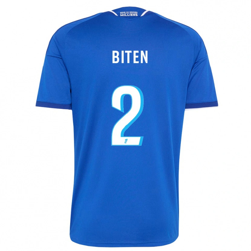Danxen Hombre Camiseta Clancy Valère Biten #2 Azul Real Blanco 1ª Equipación 2026/27 La Camisa México