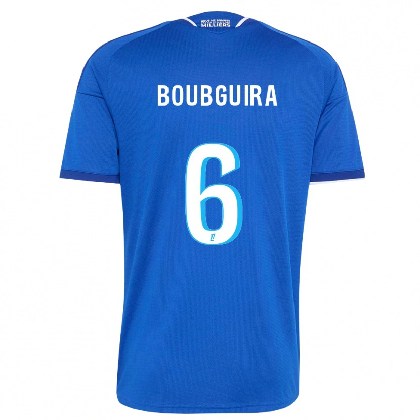 Danxen Hombre Camiseta Fahim Boubguira #6 Azul Real Blanco 1ª Equipación 2026/27 La Camisa México