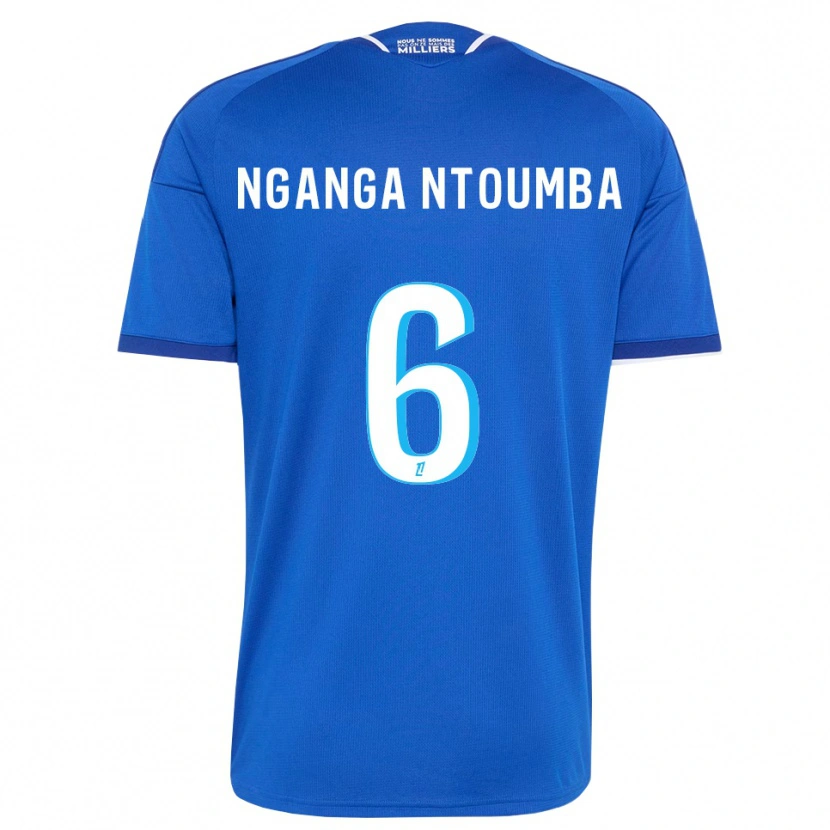 Danxen Hombre Camiseta Monfils Nganga Ntoumba #6 Azul Real Blanco 1ª Equipación 2026/27 La Camisa México