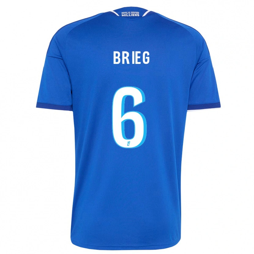 Danxen Hombre Camiseta Redouan Brieg #6 Azul Real Blanco 1ª Equipación 2026/27 La Camisa México