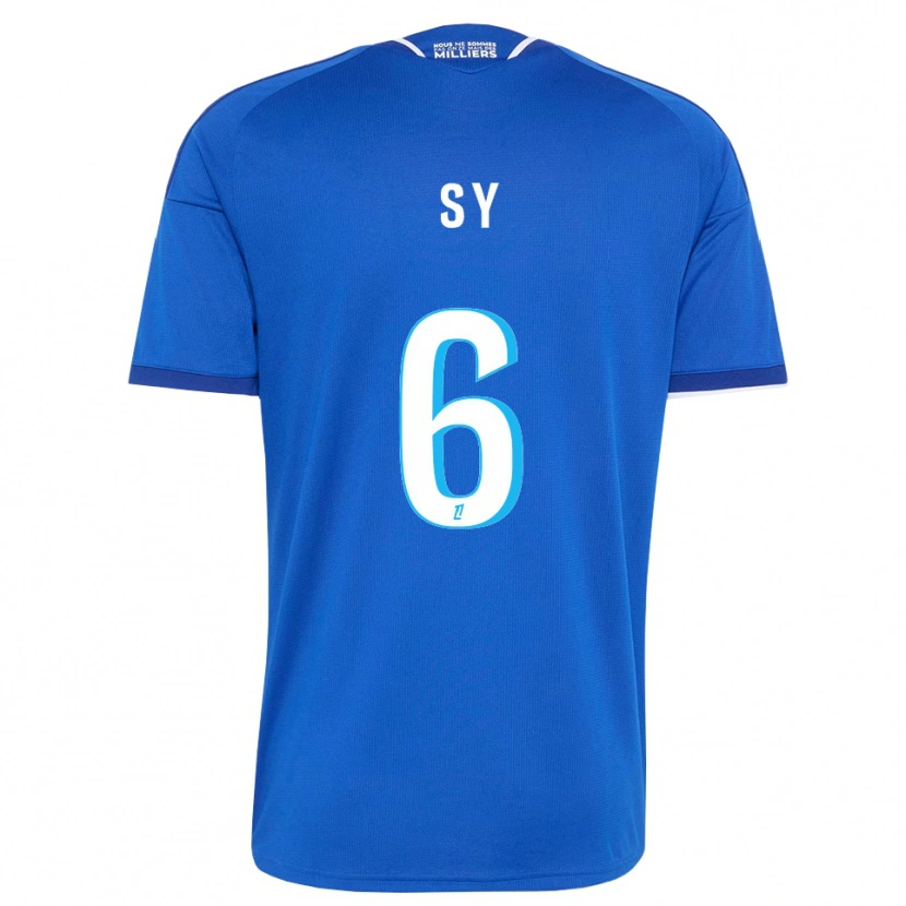 Danxen Hombre Camiseta Demba Sy #6 Azul Real Blanco 1ª Equipación 2026/27 La Camisa México