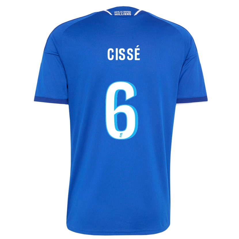 Danxen Hombre Camiseta Amadou Cissé #6 Azul Real Blanco 1ª Equipación 2026/27 La Camisa México