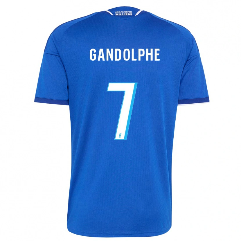 Danxen Hombre Camiseta Adrien Gandolphe #7 Azul Real Blanco 1ª Equipación 2026/27 La Camisa México