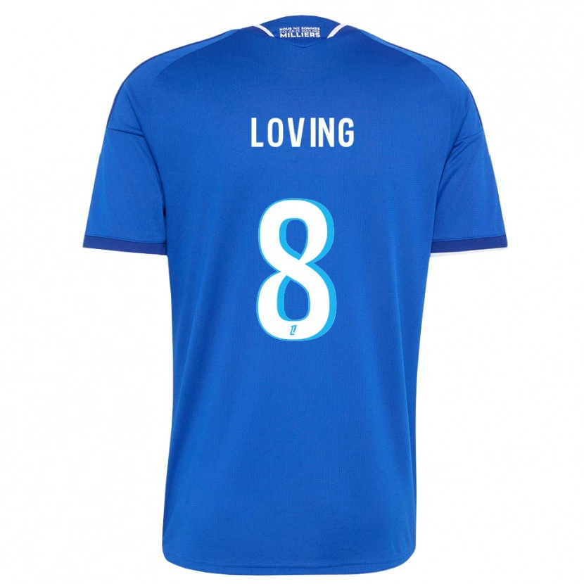 Danxen Hombre Camiseta Emma Loving #8 Azul Real Blanco 1ª Equipación 2026/27 La Camisa México