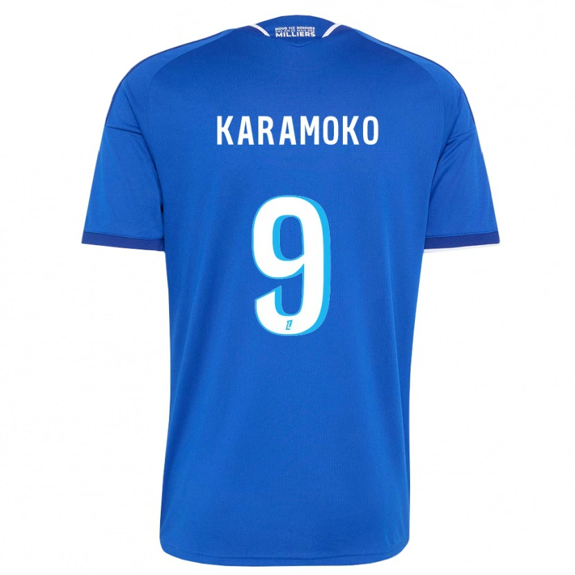 Danxen Hombre Camiseta Isaac Karamoko #9 Azul Real Blanco 1ª Equipación 2026/27 La Camisa México