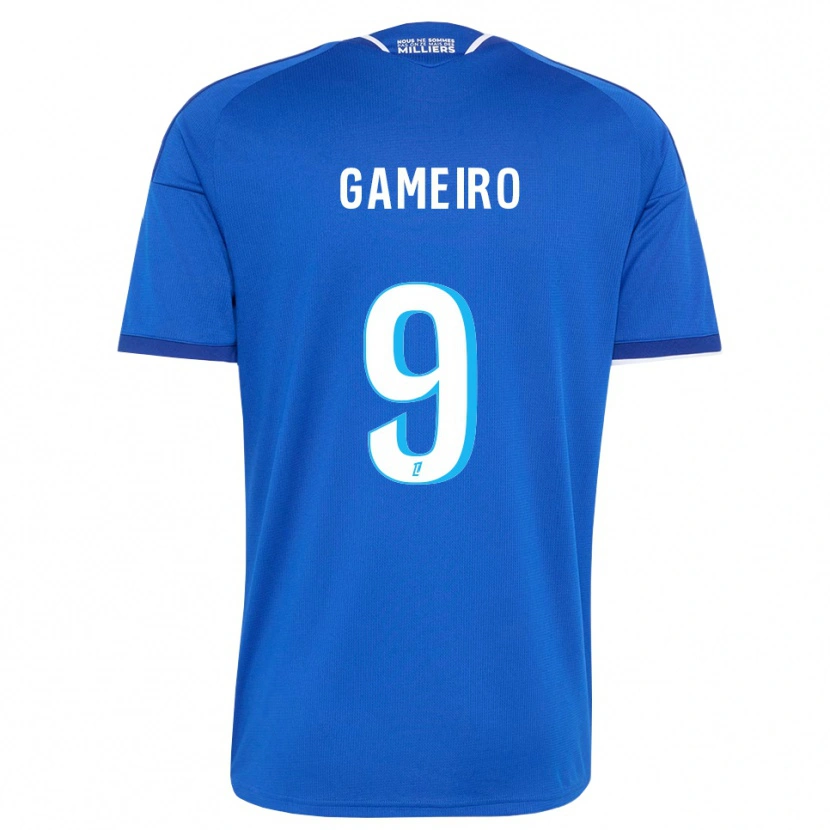 Danxen Hombre Camiseta Kévin Gameiro #9 Azul Real Blanco 1ª Equipación 2026/27 La Camisa México