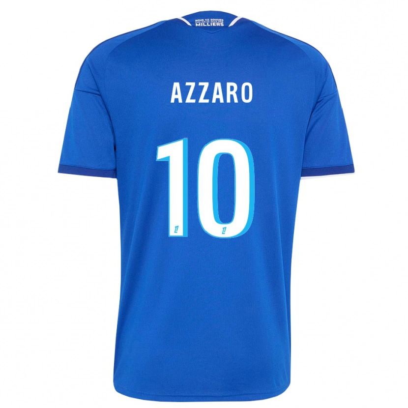 Danxen Hombre Camiseta Lorena Azzaro #10 Azul Real Blanco 1ª Equipación 2026/27 La Camisa México