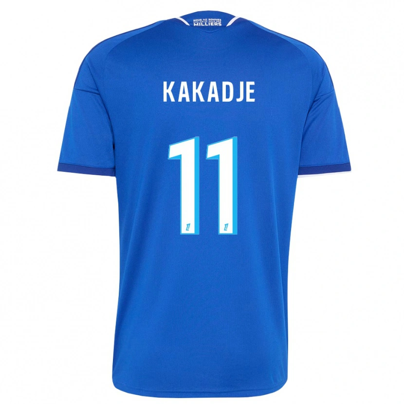 Danxen Hombre Camiseta Dan-Marcel Kakadje #11 Azul Real Blanco 1ª Equipación 2026/27 La Camisa México