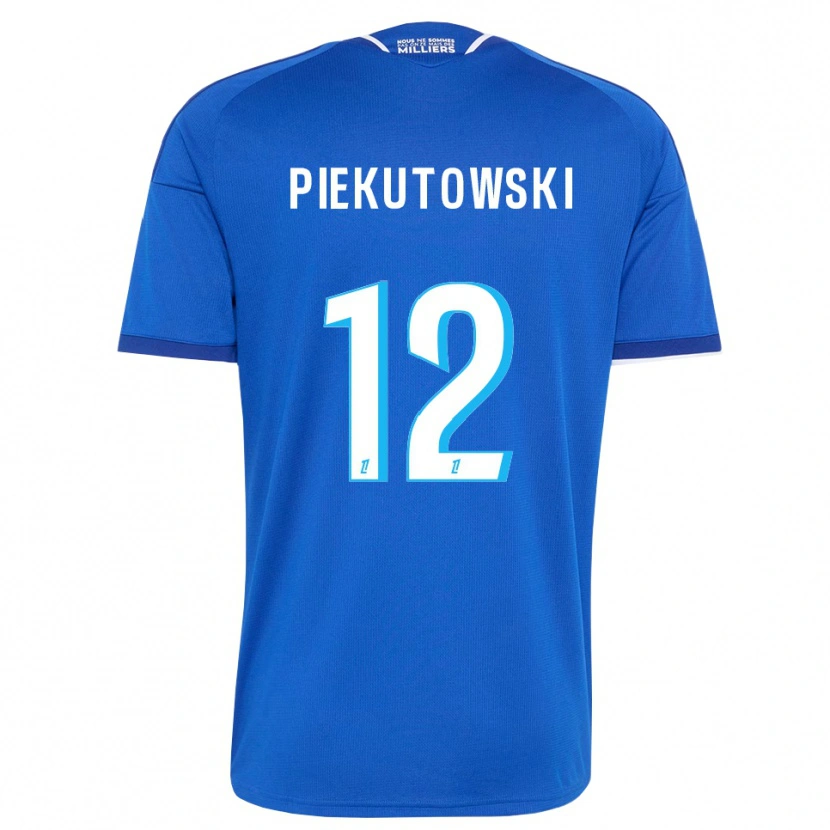 Danxen Hombre Camiseta Milosz Piekutowski #12 Azul Real Blanco 1ª Equipación 2026/27 La Camisa México