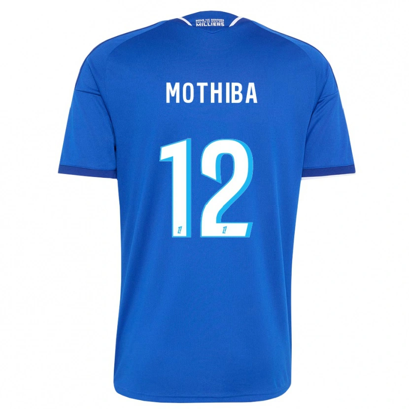 Danxen Hombre Camiseta Lebo Mothiba #12 Azul Real Blanco 1ª Equipación 2026/27 La Camisa México