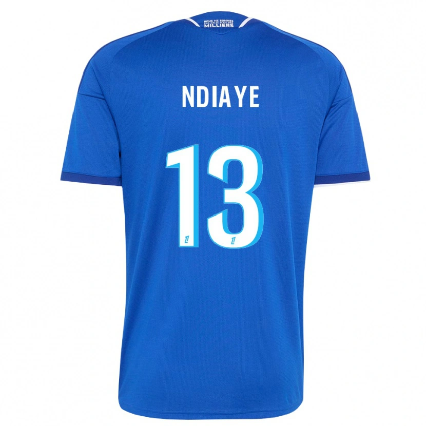 Danxen Hombre Camiseta Serigne Ndiaye #13 Azul Real Blanco 1ª Equipación 2026/27 La Camisa México