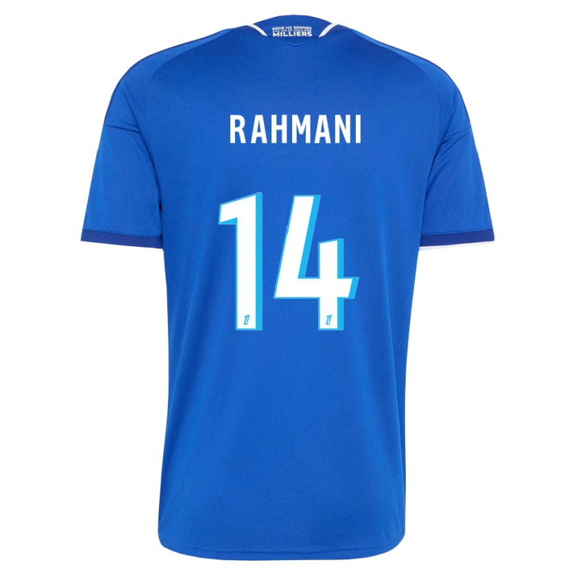 Danxen Hombre Camiseta Nessim Rahmani #14 Azul Real Blanco 1ª Equipación 2026/27 La Camisa México