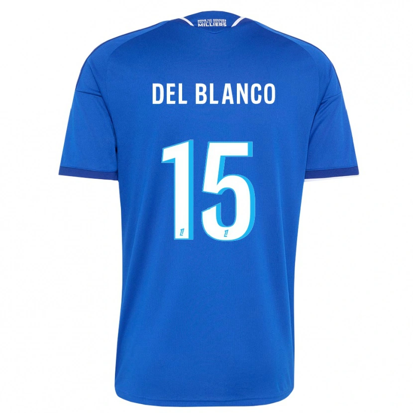 Danxen Hombre Camiseta Mateo Del Blanco #15 Azul Real Blanco 1ª Equipación 2026/27 La Camisa México