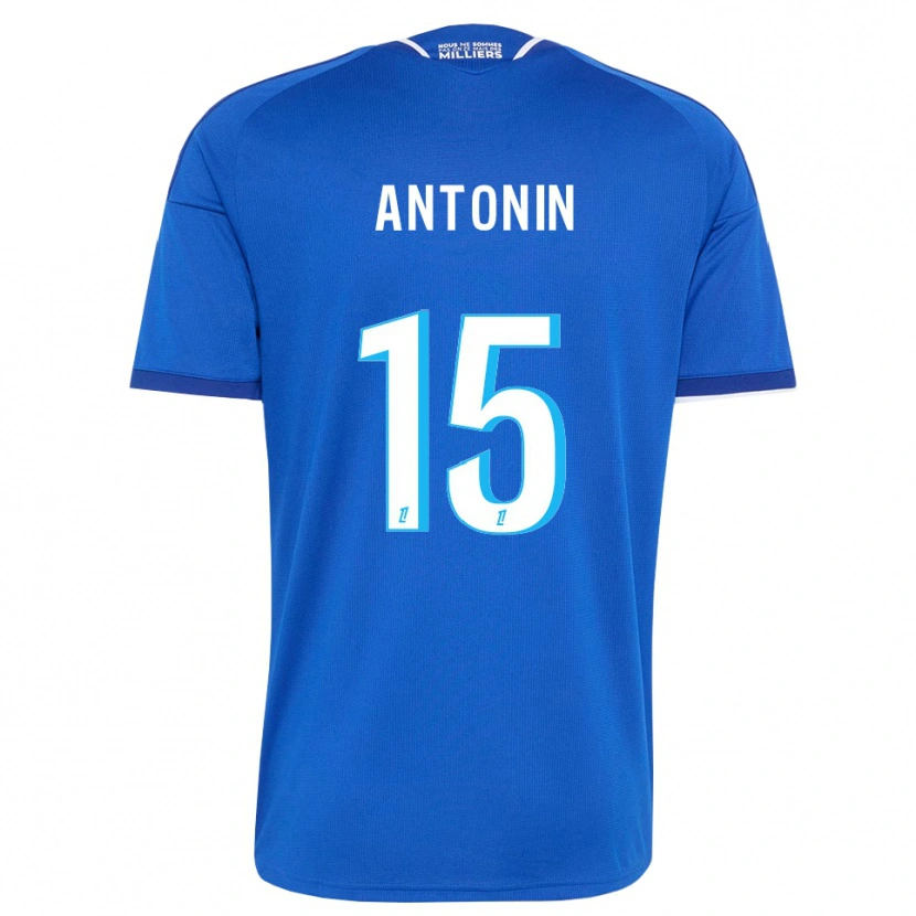 Danxen Hombre Camiseta Erwan Antonin #15 Azul Real Blanco 1ª Equipación 2026/27 La Camisa México
