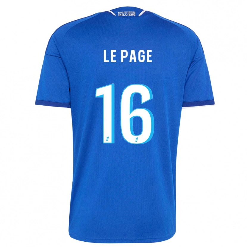 Danxen Hombre Camiseta Manon Le Page #16 Azul Real Blanco 1ª Equipación 2026/27 La Camisa México