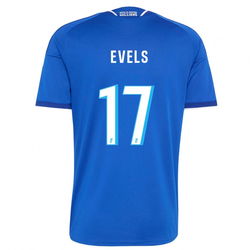Danxen Hombre Camiseta Emily Evels #17 Azul Real Blanco 1ª Equipación 2026/27 La Camisa México