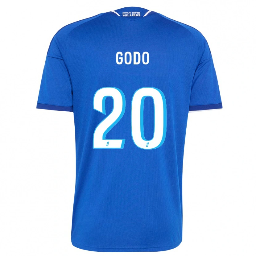 Danxen Hombre Camiseta Martial Godo #20 Azul Real Blanco 1ª Equipación 2026/27 La Camisa México