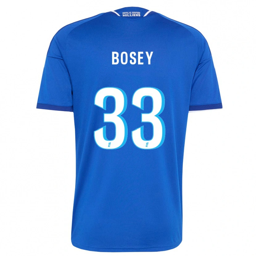 Danxen Hombre Camiseta Jean-Baptiste Bosey #33 Azul Real Blanco 1ª Equipación 2026/27 La Camisa México