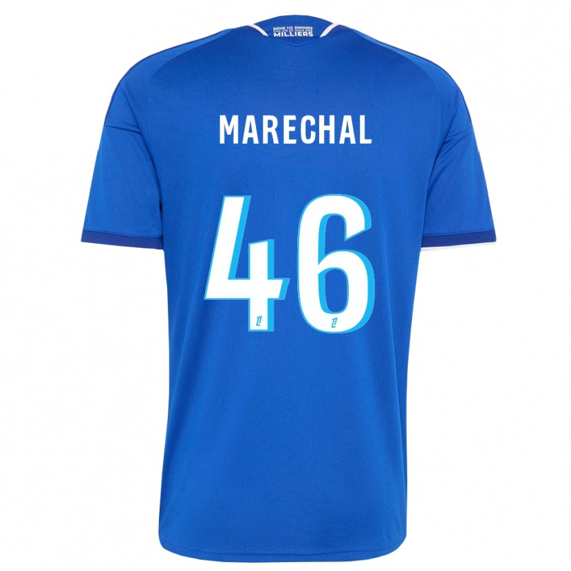 Danxen Hombre Camiseta Max Maréchal #46 Azul Real Blanco 1ª Equipación 2026/27 La Camisa México