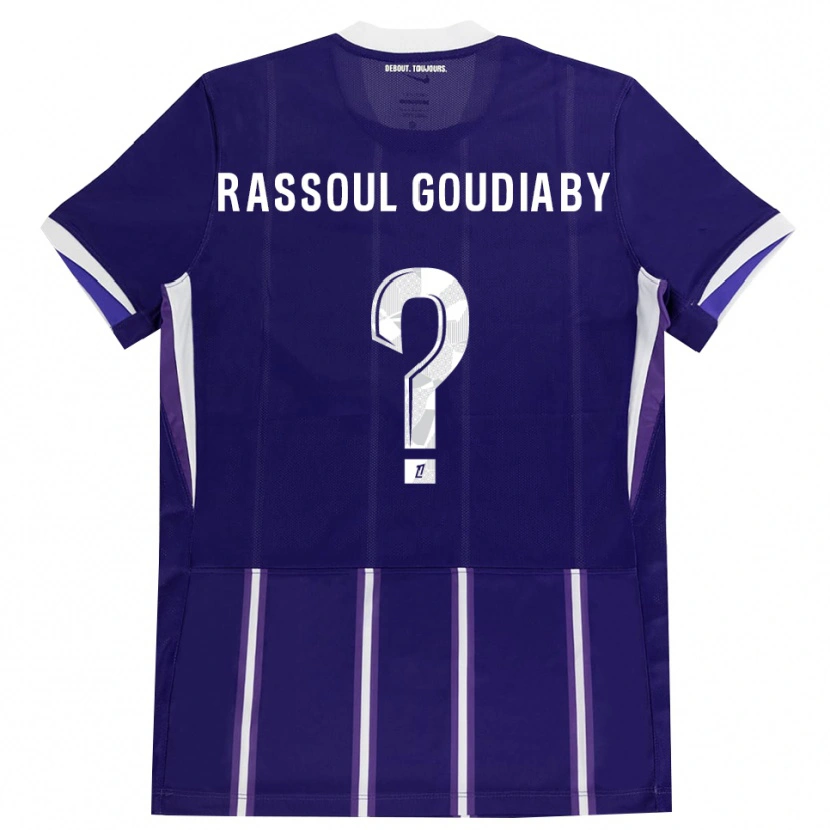 Danxen Hombre Camiseta Khadim Rassoul Goudiaby #0 Morado Blanco 1ª Equipación 2026/27 La Camisa México