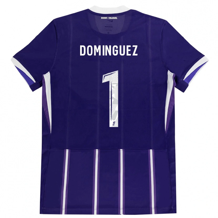 Danxen Hombre Camiseta Álex Domínguez #1 Morado Blanco 1ª Equipación 2026/27 La Camisa México