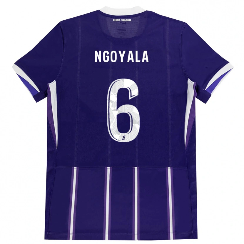 Danxen Hombre Camiseta Frédéric Efuele Ngoyala #6 Morado Blanco 1ª Equipación 2026/27 La Camisa México
