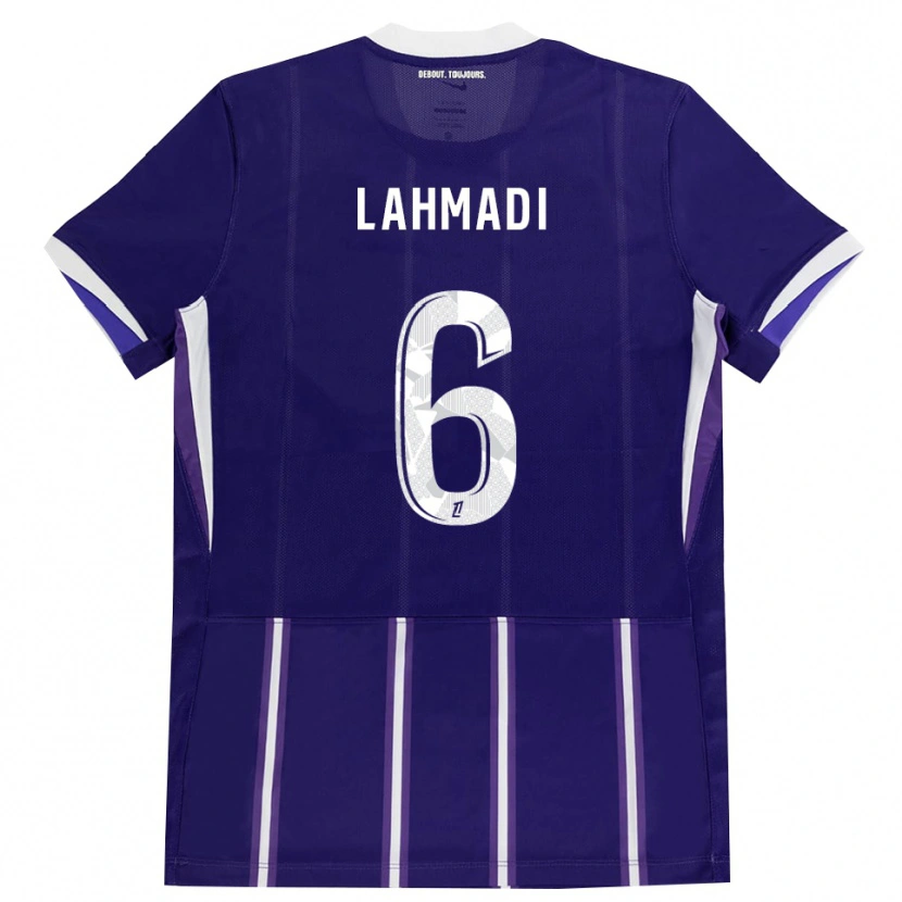 Danxen Hombre Camiseta Noah Lahmadi #6 Morado Blanco 1ª Equipación 2026/27 La Camisa México