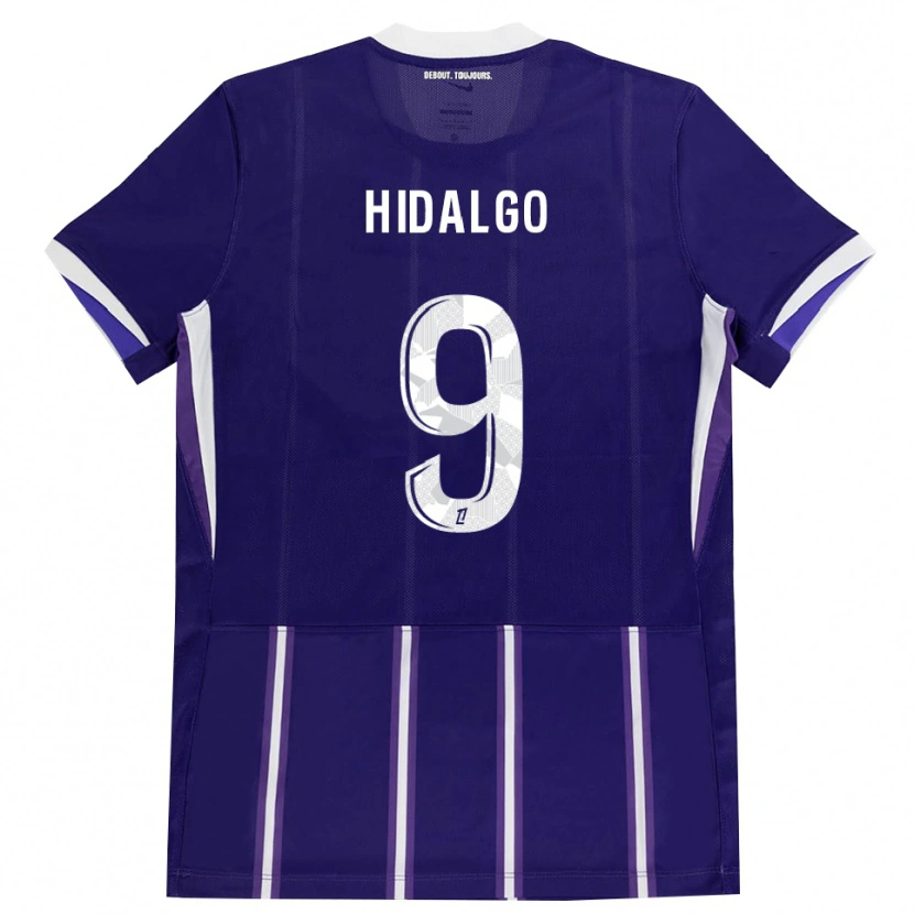 Danxen Hombre Camiseta Santiago Hidalgo #9 Morado Blanco 1ª Equipación 2026/27 La Camisa México